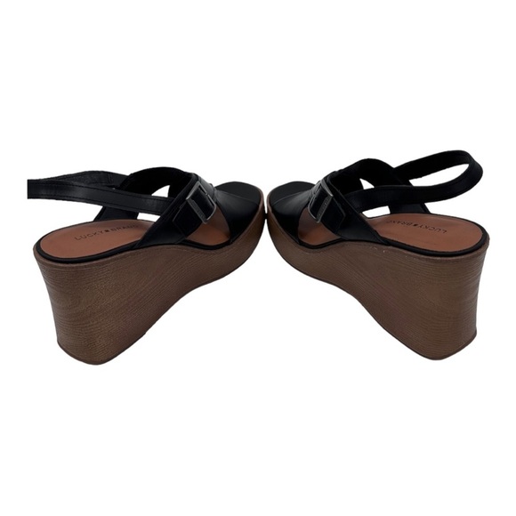 Lucky Brand Delaynee Platform Wedge Slingback Sandal - Picture 6 of 9